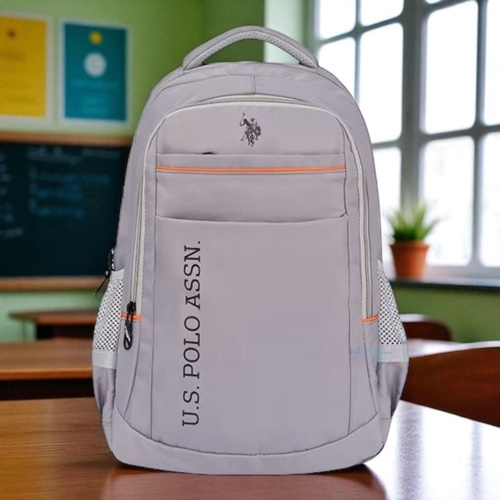 Us Polo Assn Dört Gözlü Sırt Çantası Gri