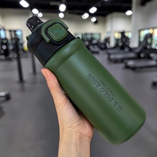 Us Polo Paslanmaz Çelik Matara 610 Ml Yeşil Plmat26019