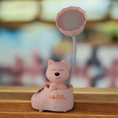 Usb Şarjlı Kalemtraşlı Sevimli Köpek Masa Lambası