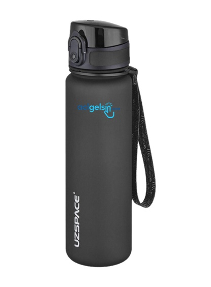 Uzspace Trıtan Matara 500 Ml Siyah 3026-2