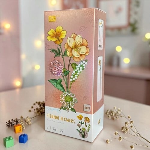 Vagon Loz Ebedi Çiçekler Hibiscus Zambak Papatya Ortanca 456 Parça 1658