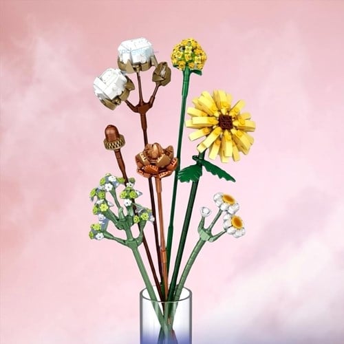Vagon Loz Ebedi Çiçekler Pamuk Papatya Gerbera 646 Parça 1670