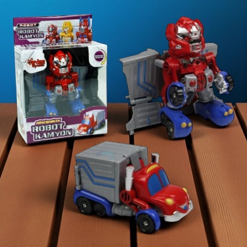 Vardem Kutulu Dönüşebilen Mini Robot Kamyon