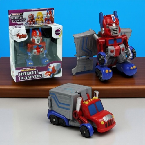 Vardem Kutulu Dönüşebilen Mini Robot Kamyon