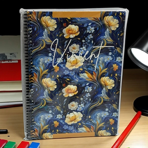 Vıncent Pressboard Sipiralli Sert Kapak 80 Yaprak A4 Kareli Defter