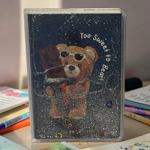 Vuki Simli Sulu Kapaklı Not Defteri Ayıcık 9x12,5 Cm