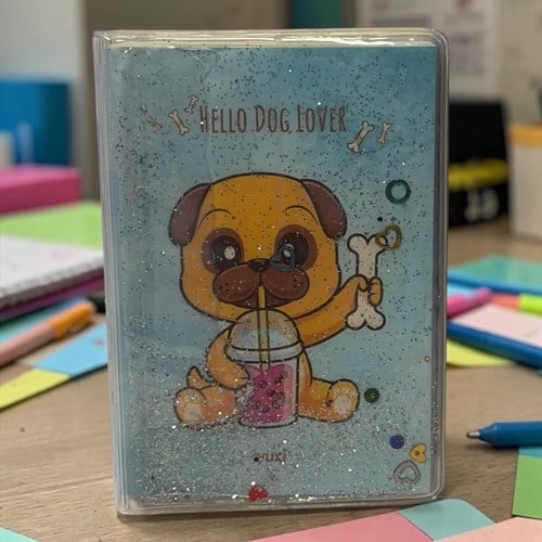 Vuki Simli Sulu Kapaklı Not Defteri Köpek 9x12,5 Cm