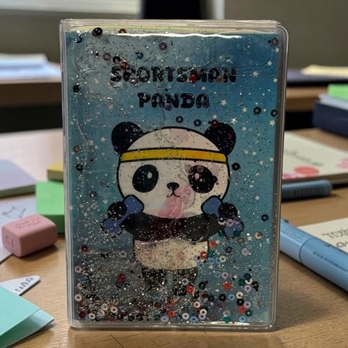 Vuki Simli Sulu Kapaklı Not Defteri Panda 9x12,5 Cm
