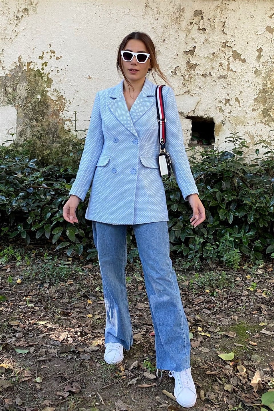 Bebe Mavisi Astarlı Blazer Ceket
