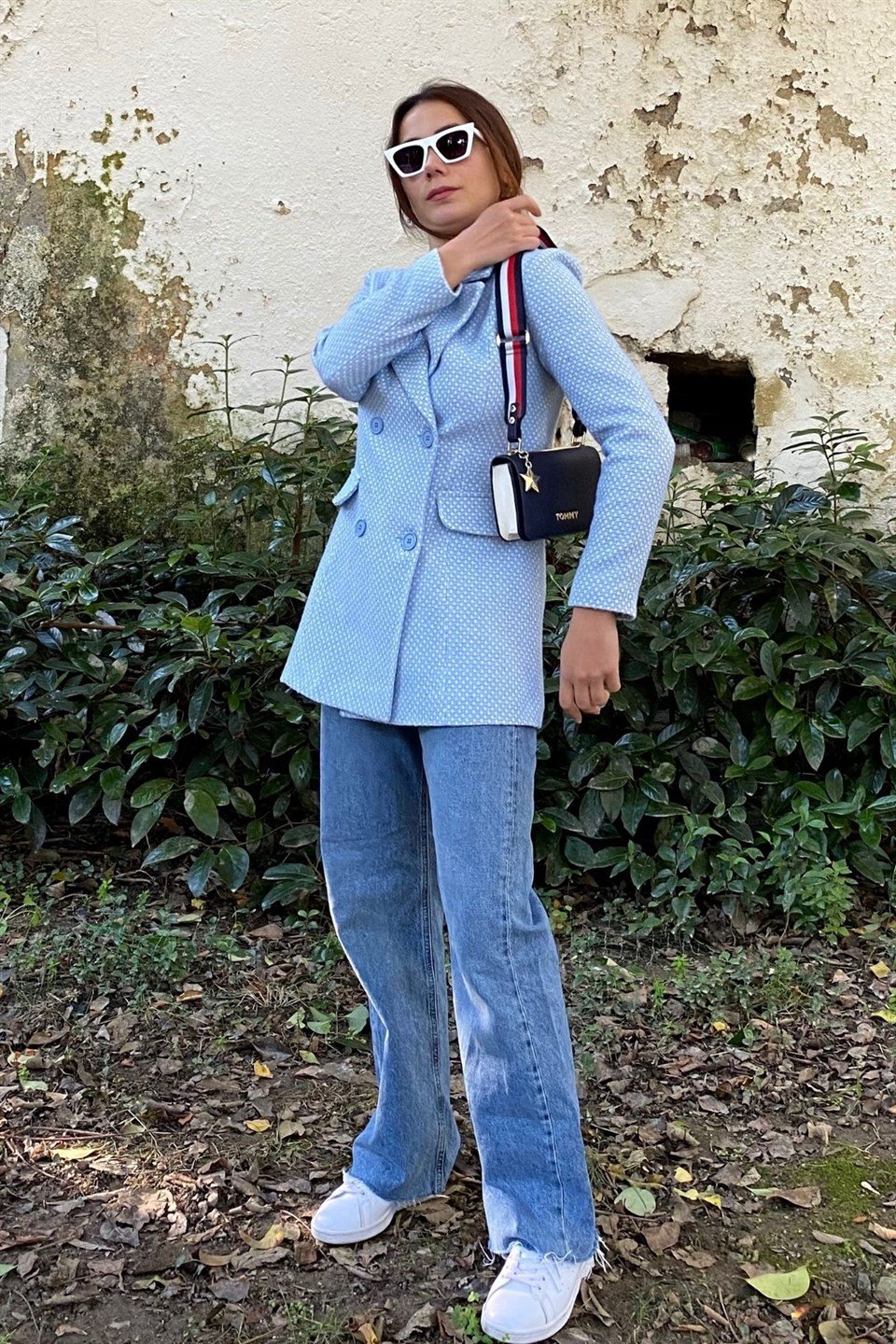 Bebe Mavisi Astarlı Blazer Ceket