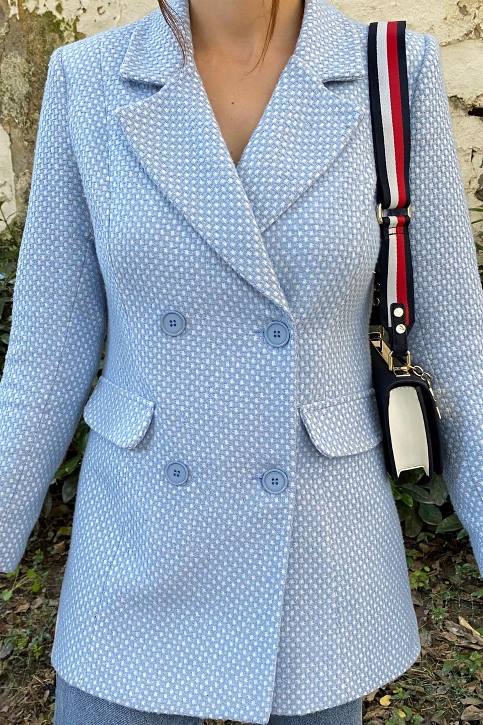 Bebe Mavisi Astarlı Blazer Ceket