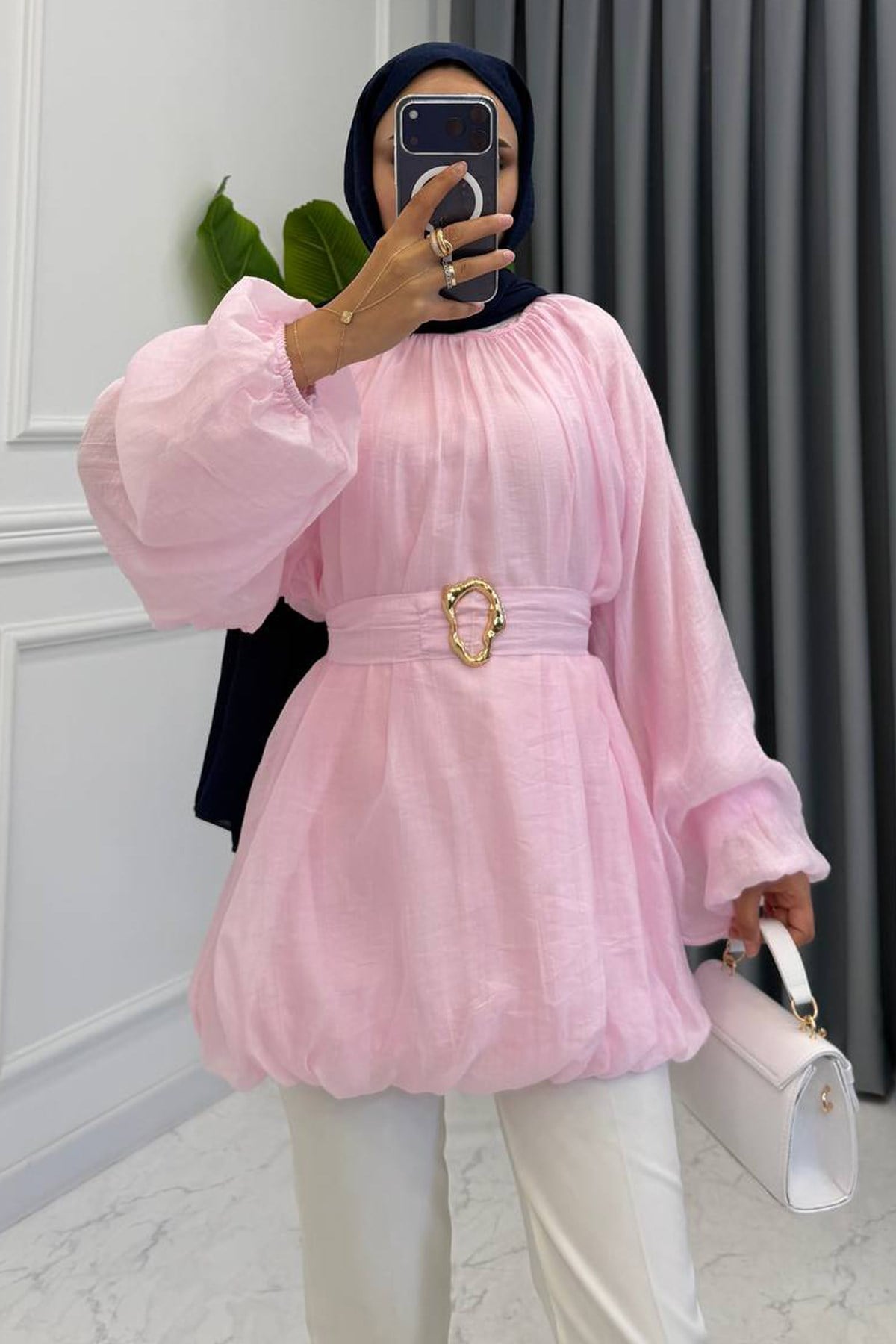 ADELLA VUAL GÖMLEK PEMBE