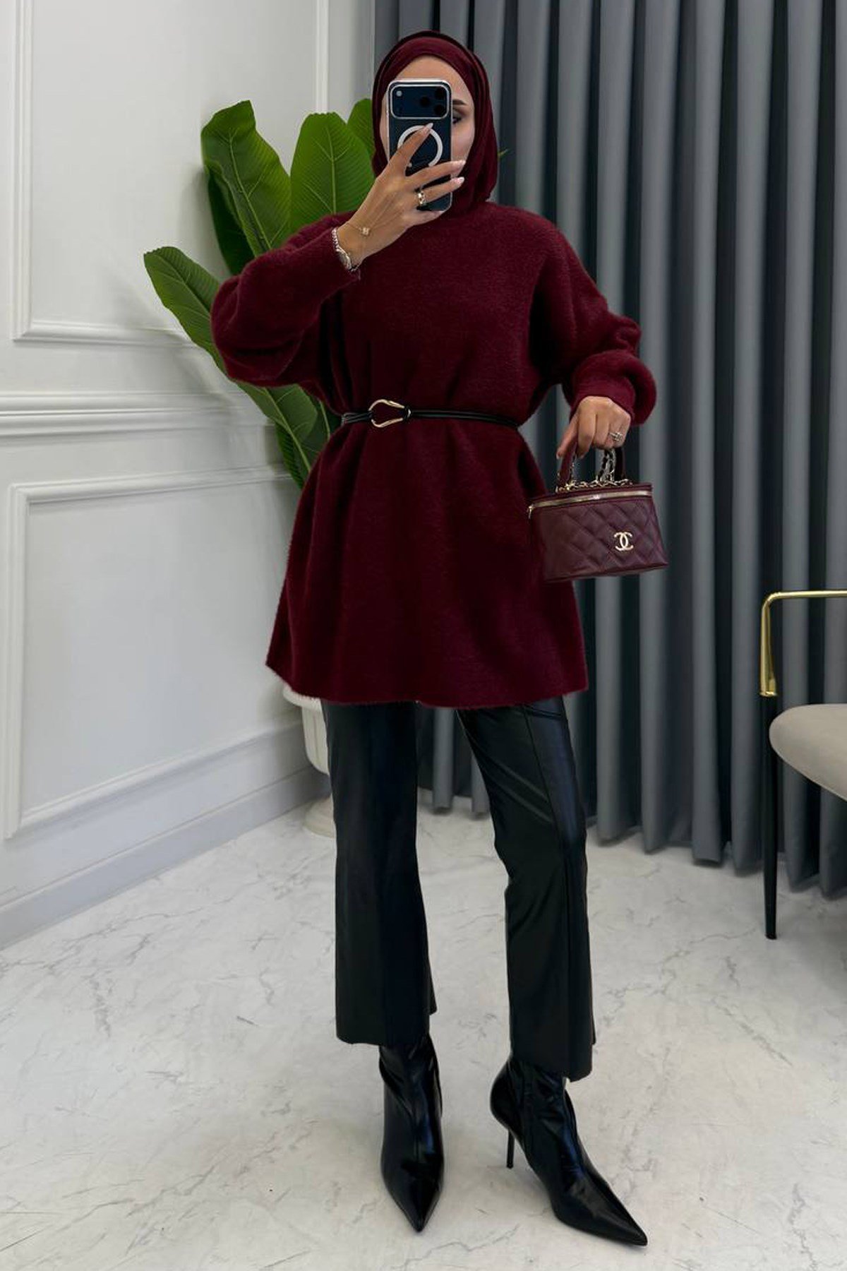 FRİO YUMOŞ KAZAK BORDO