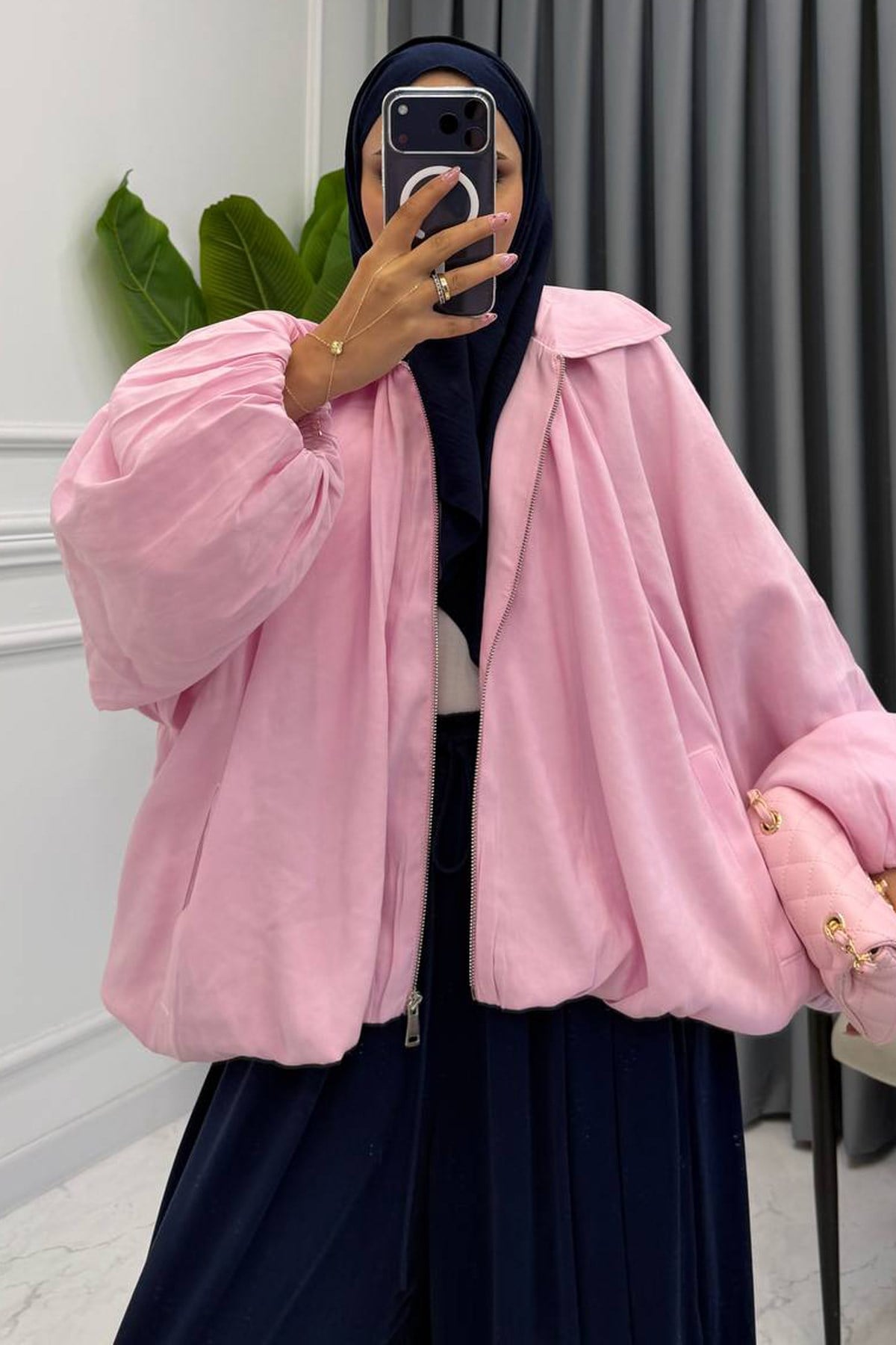 LORA BOMBER CEKET PEMBE