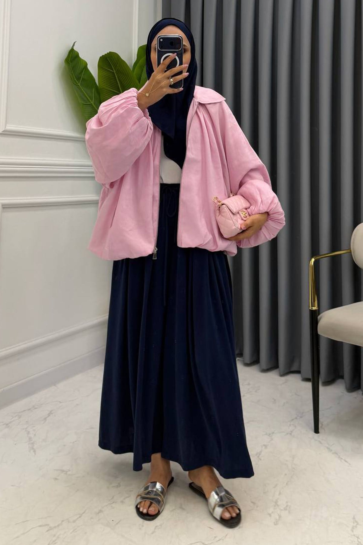 LORA BOMBER CEKET PEMBE