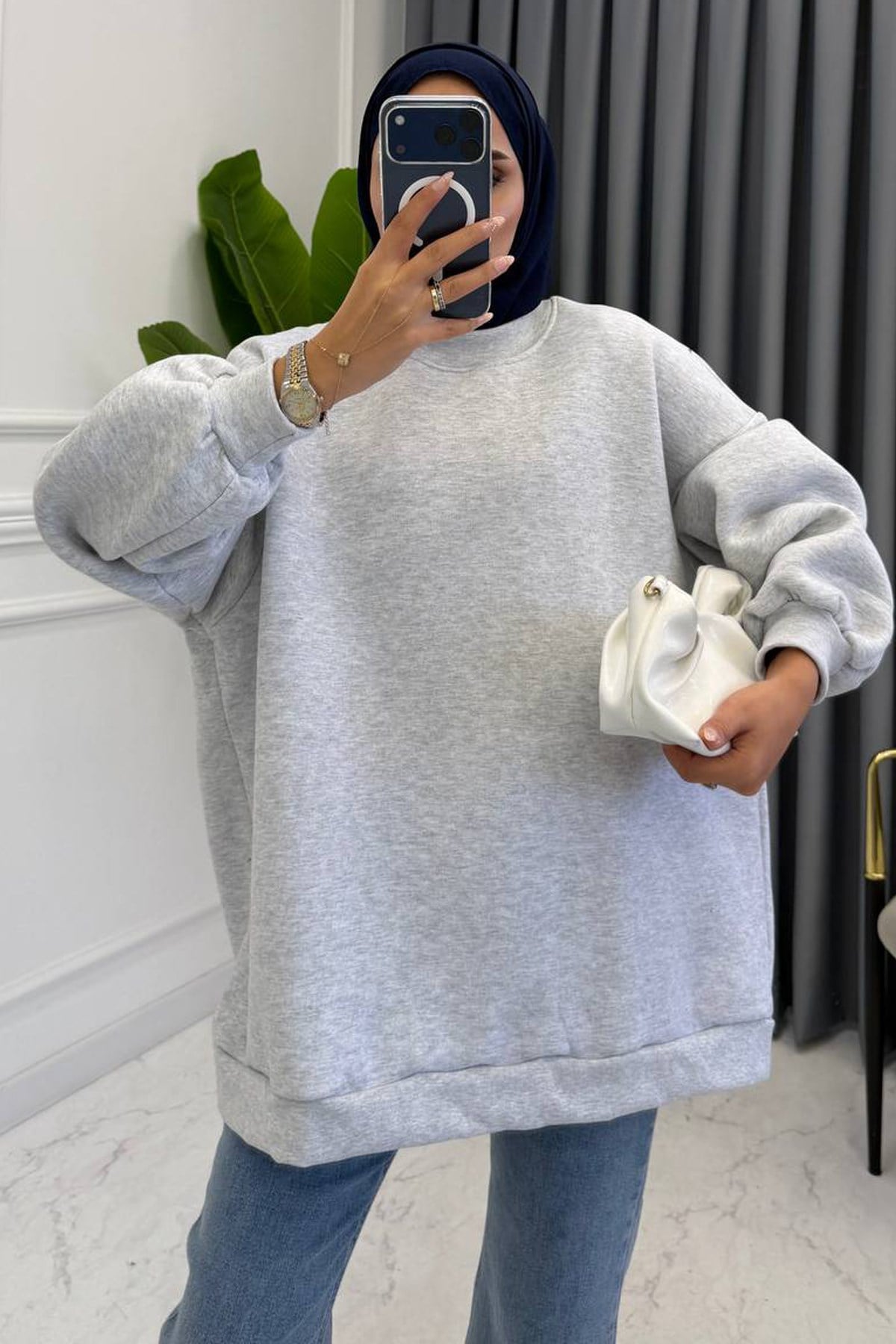 OVERSİZE SWEAT GRİ