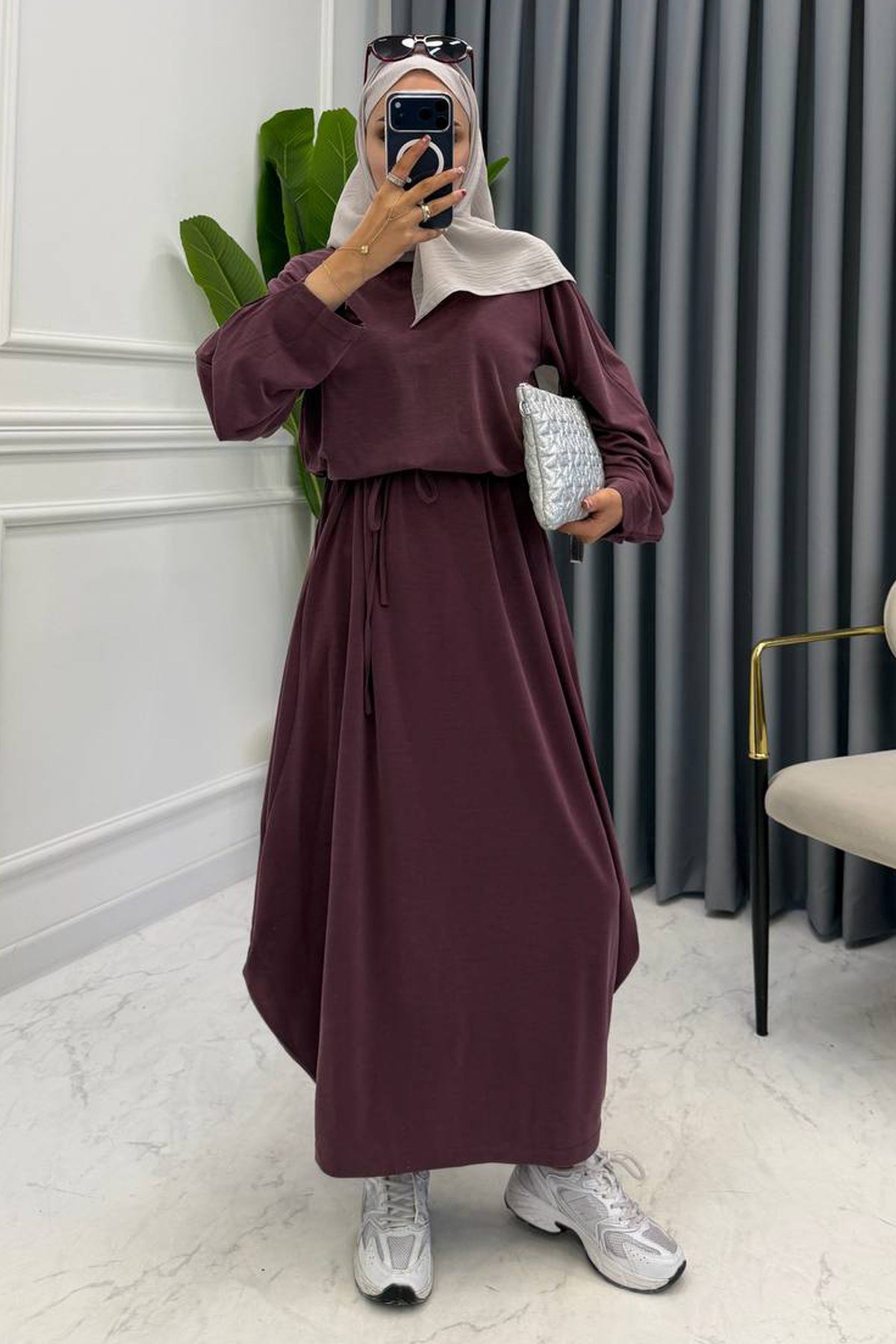 ŞALVAR MODEL ELBİSE MÜRDÜM