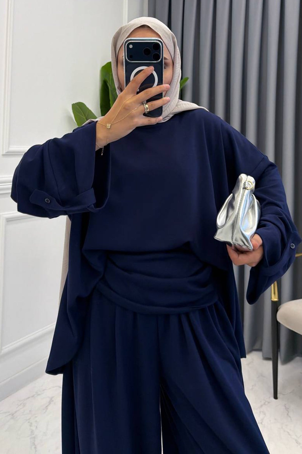 TALYA ŞALVAR TAKIM LACİVERT