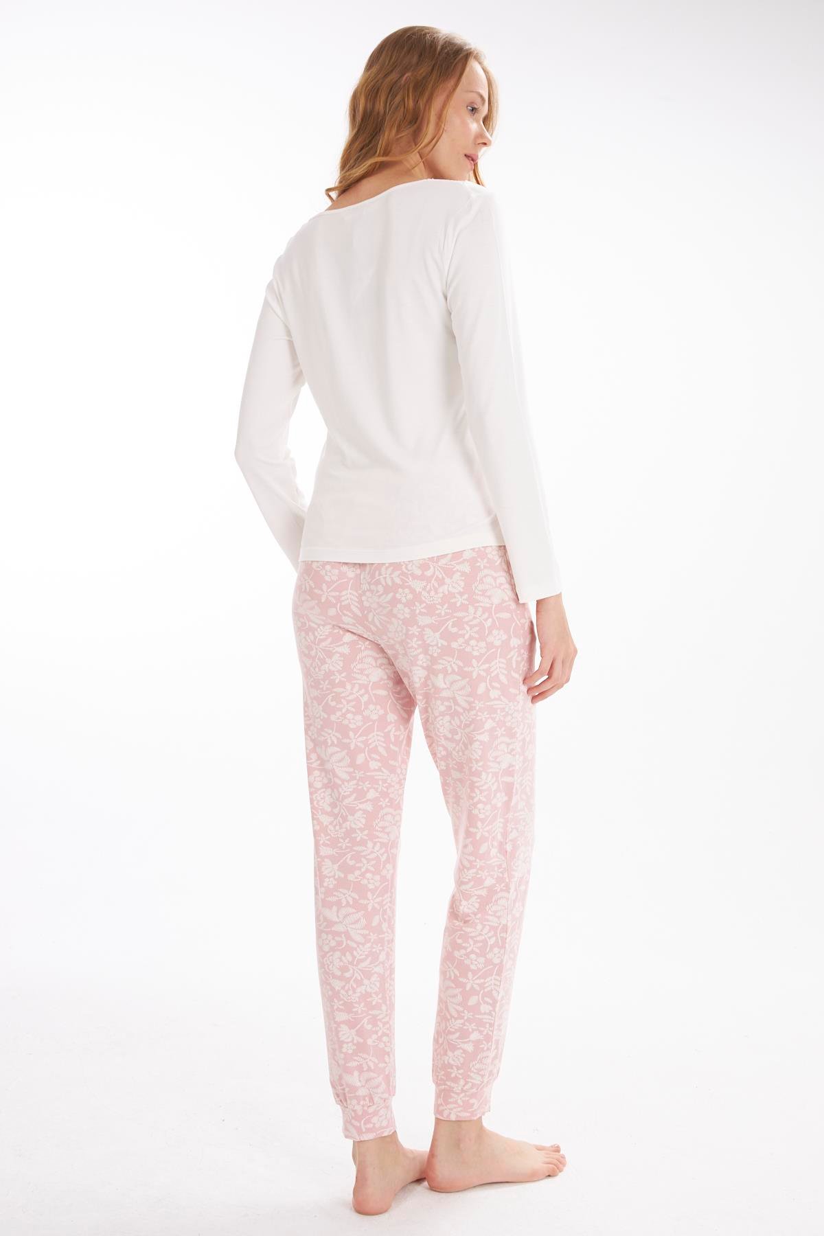 Adrian Pembe Kadın Pijama Takımı