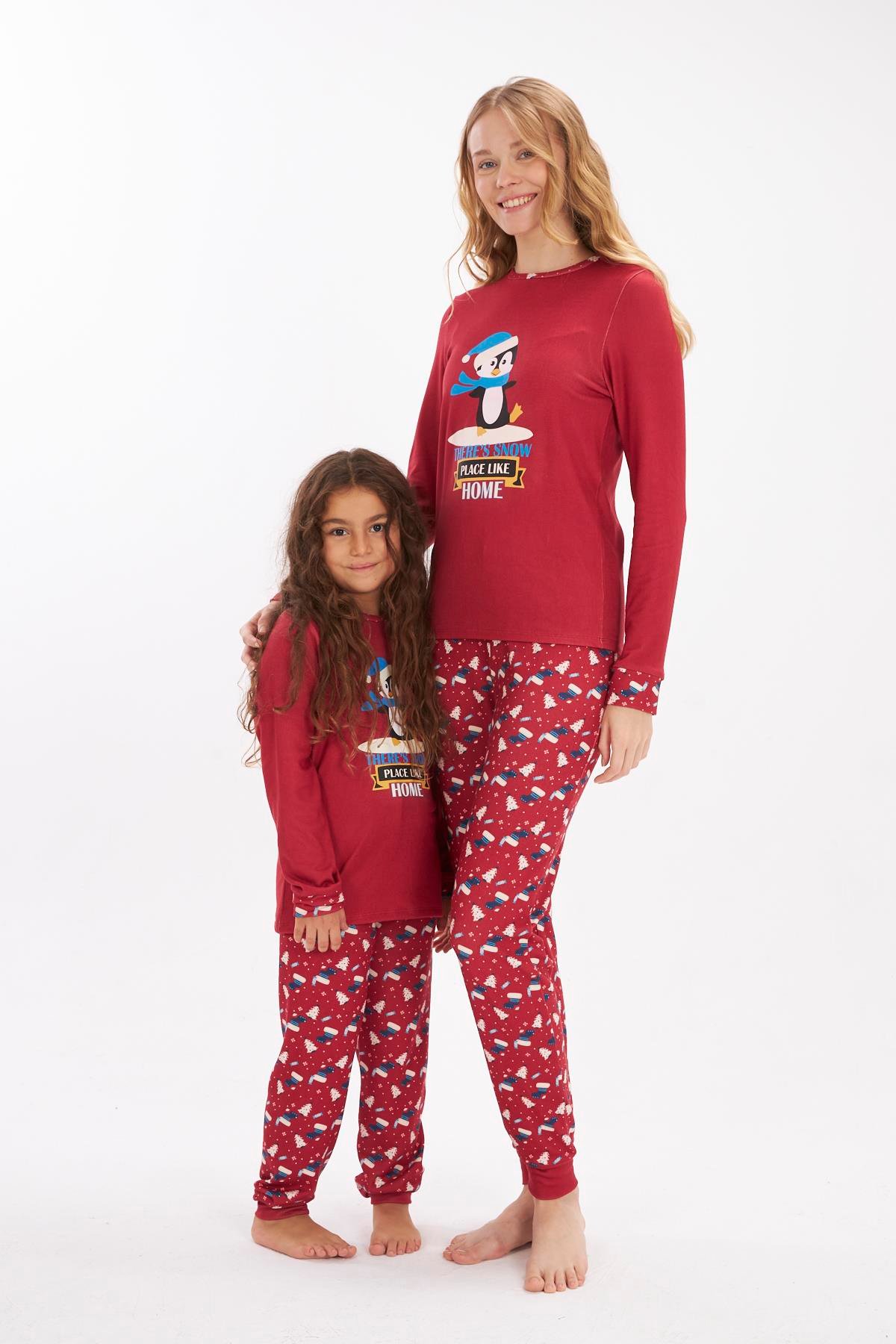 Like Home Aile Kombin Anne Kız Pijama Takımı