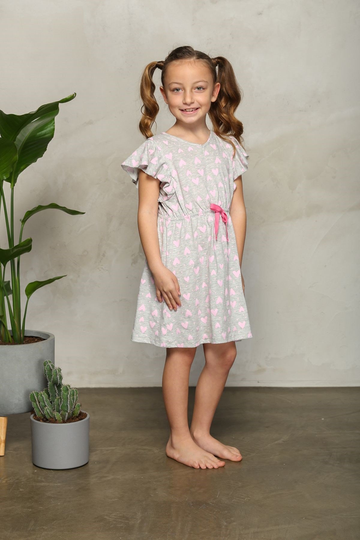 Pink Love Elbise (Anne ve Kız Kombin yapılabilir)