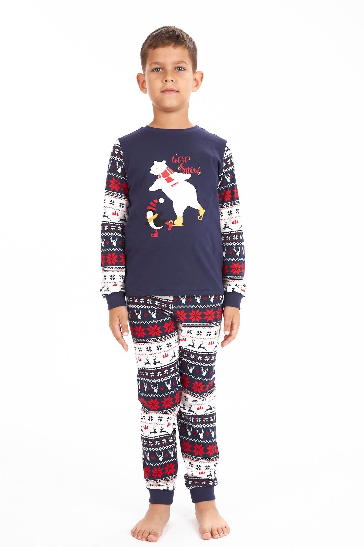 Smiley Baba Oğul Pijama Takımı