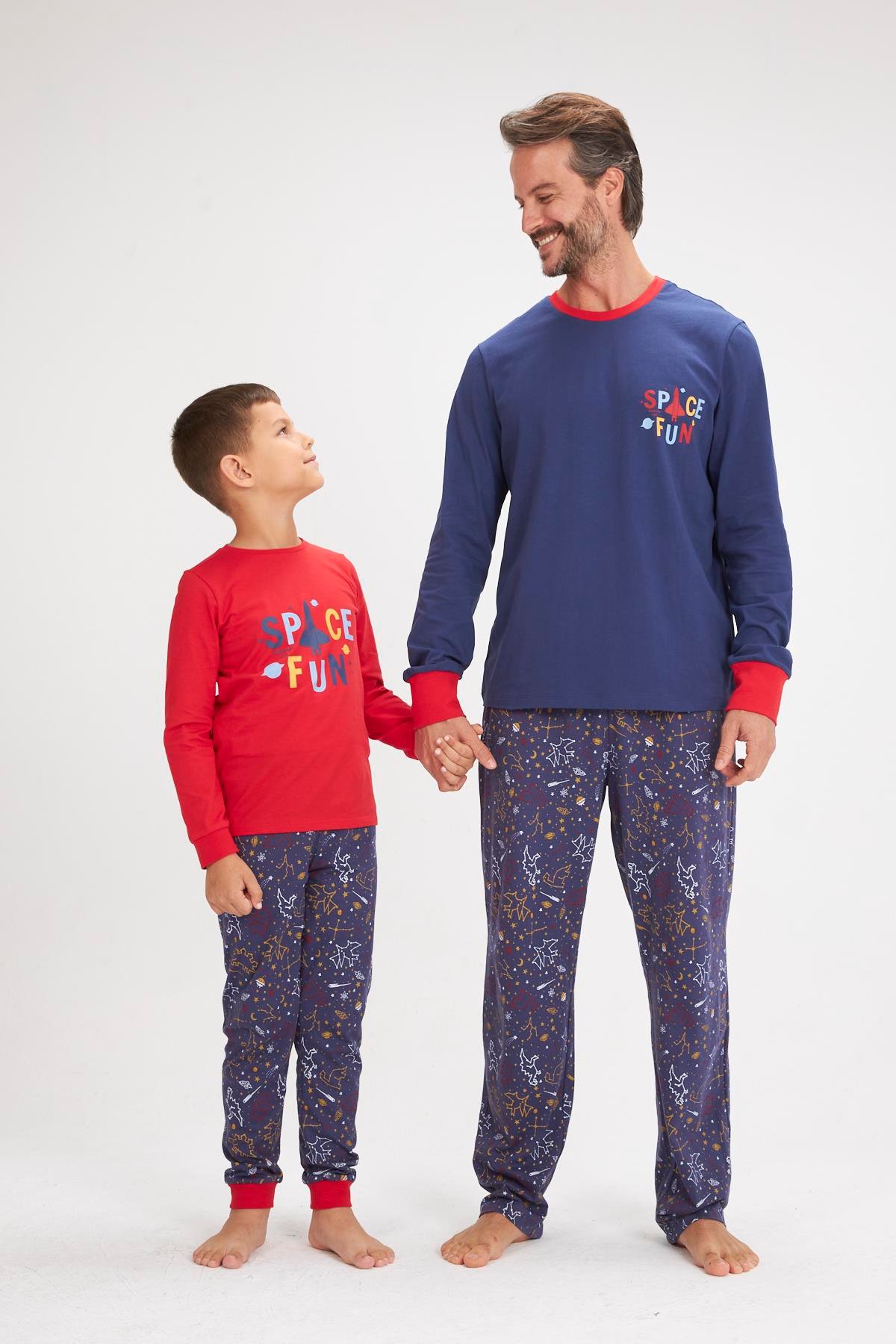Space Fun Baba Oğul Pijama Takımı