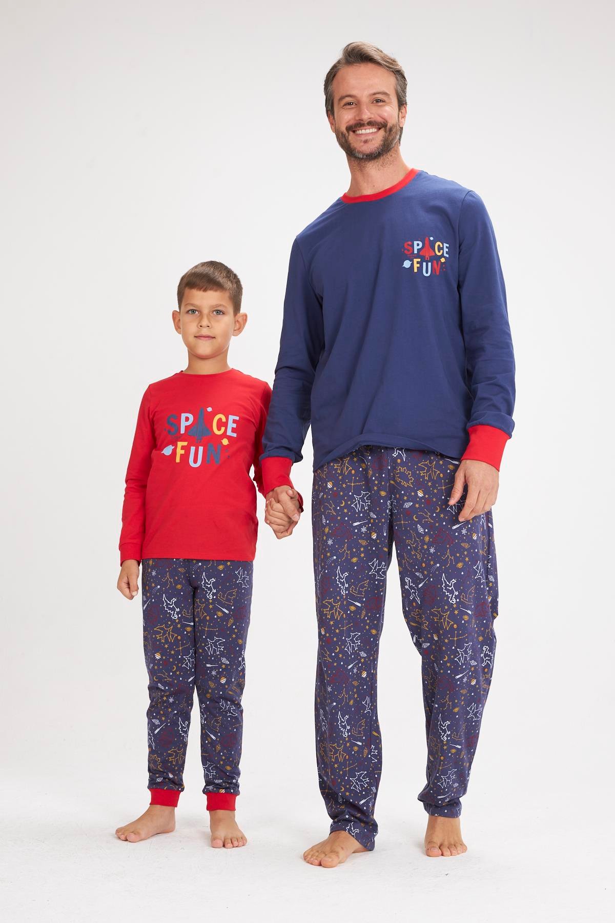 Space Fun Baba Oğul Pijama Takımı