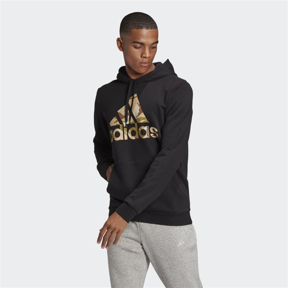 Adidas M Camo Hd Erkek Siyah Sweatshirt - GL0019