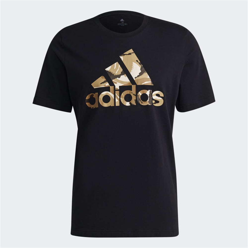 Adidas M Camo T Erkek Siyah T-shirt - H12198