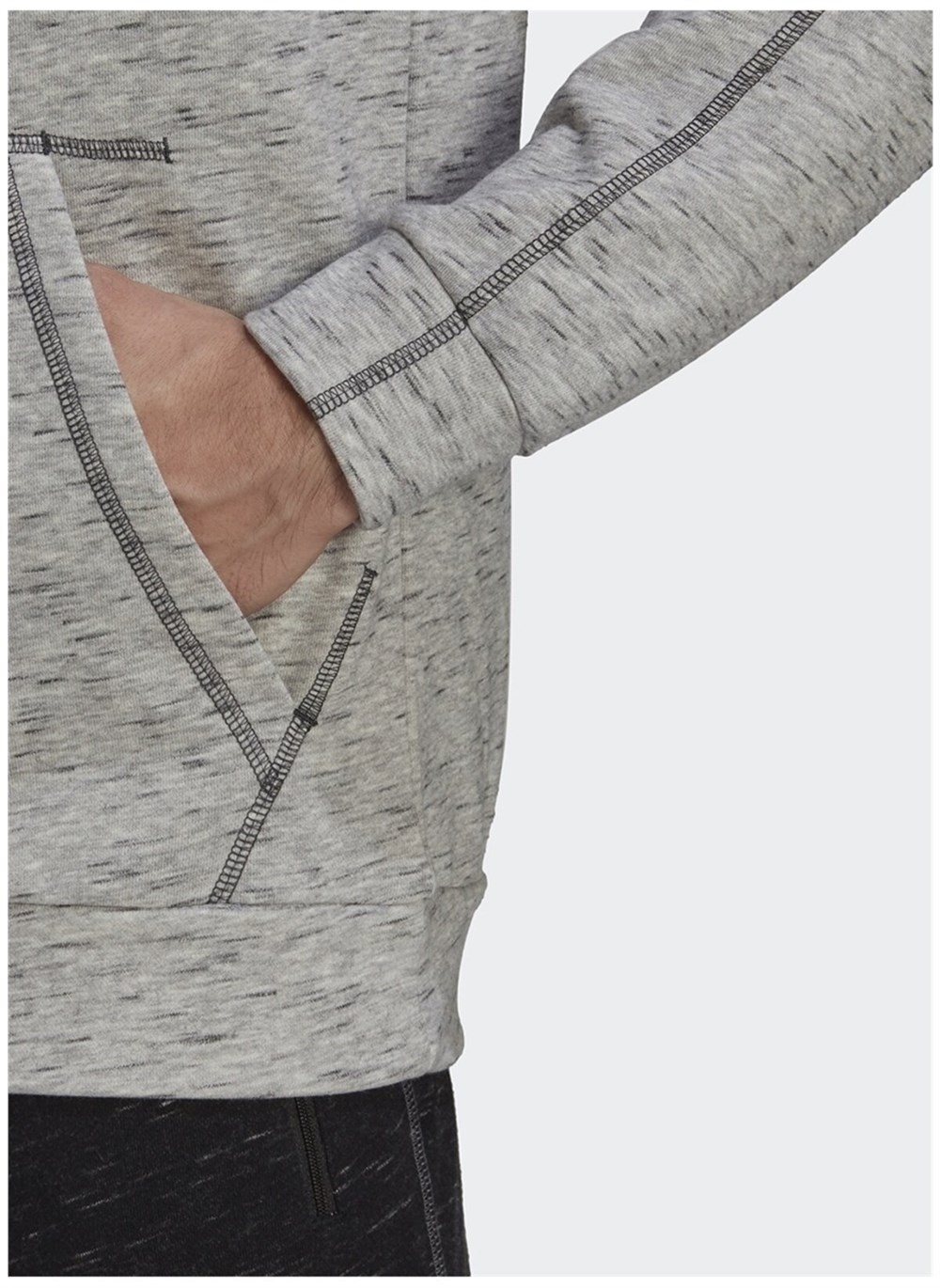 Adidas M Mel Hd Erkek Gri Sweatshirt - GK8973