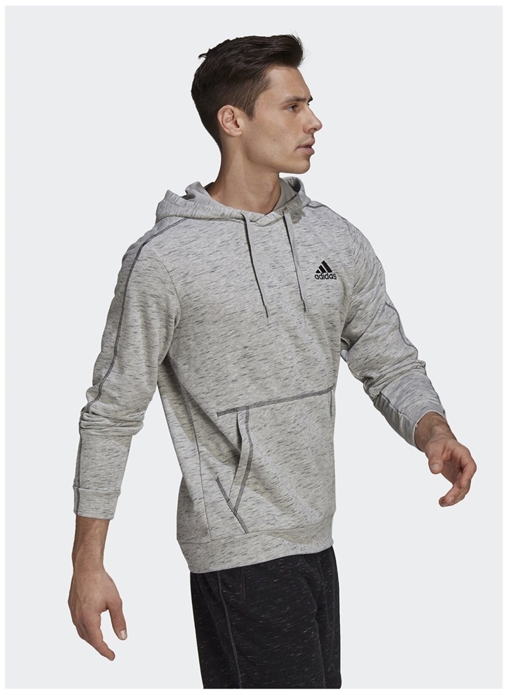 Adidas M Mel Hd Erkek Gri Sweatshirt - GK8973