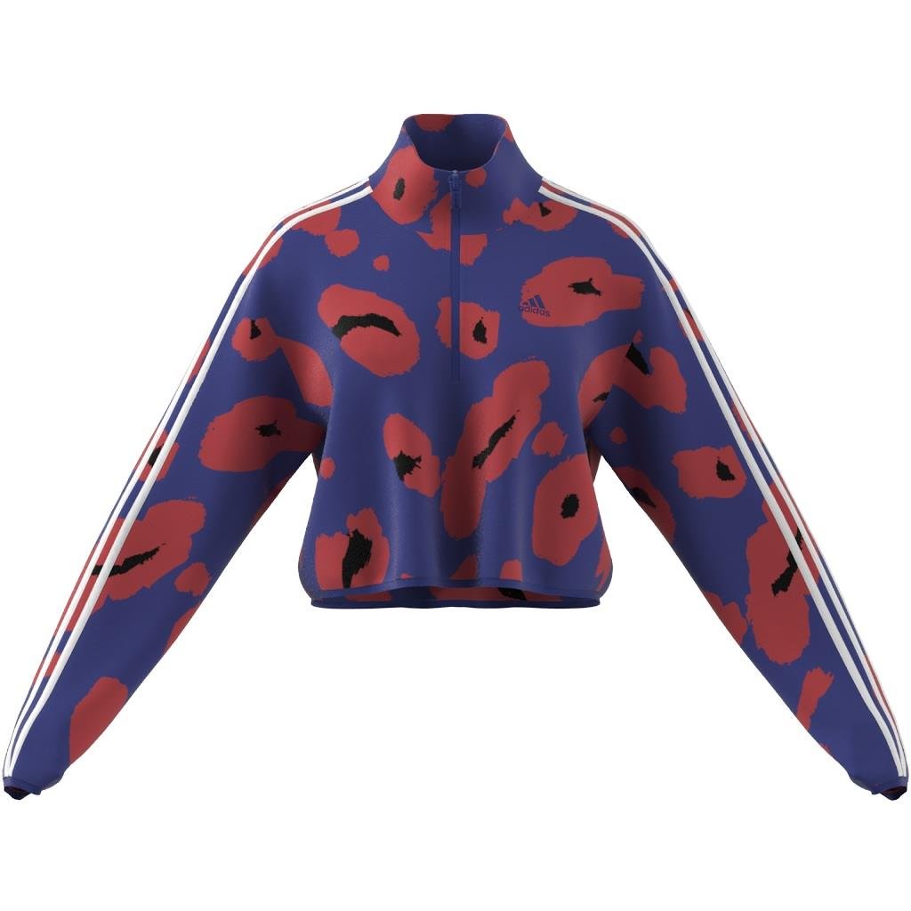 Adidas W Anml 3S 14Zip Kadın Sweatshirt
