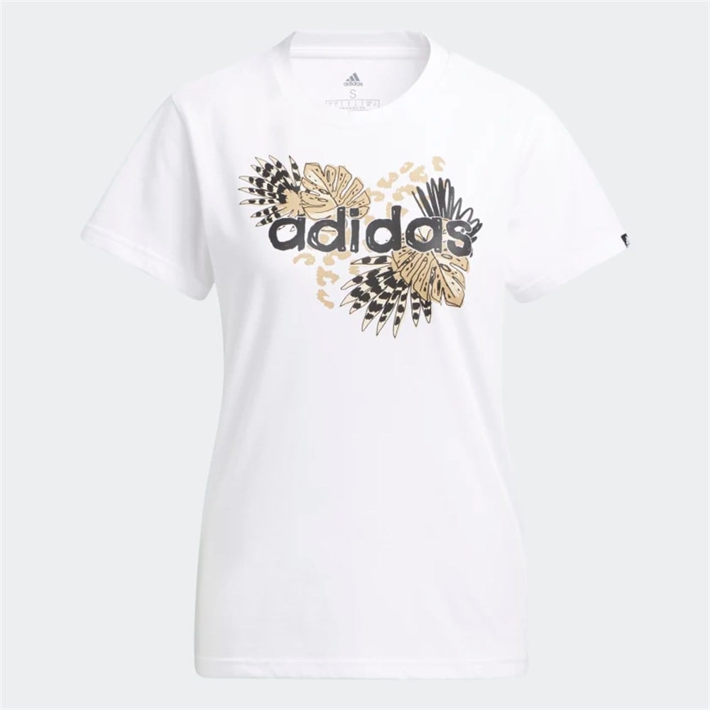 Adidas W Farm G T Kadın Beyaz Günlük T-shirt - H57399
