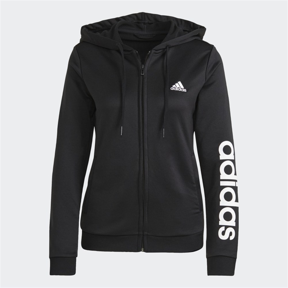 Adidas W Lın Ft Ts Kadın Siyah Eşofman Takımı - GM5575