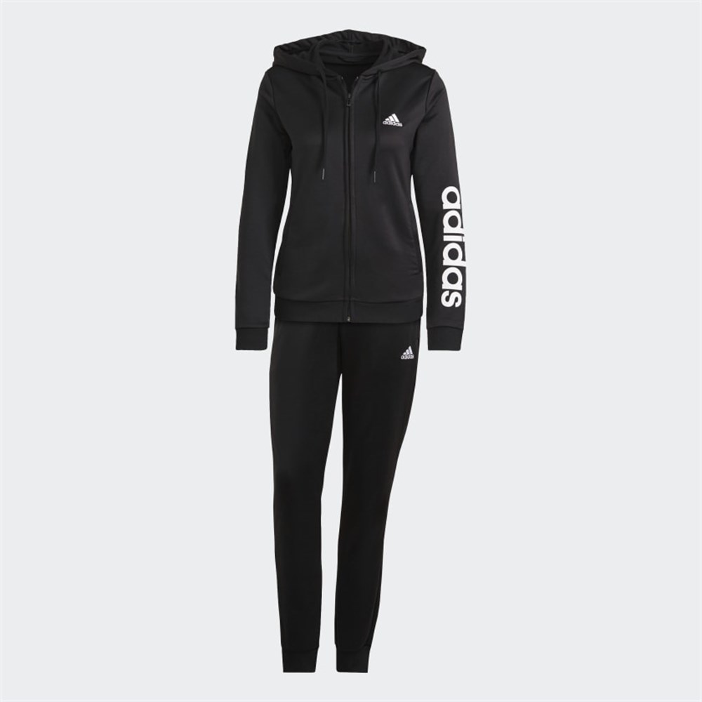 Adidas W Lın Ft Ts Kadın Siyah Eşofman Takımı - GM5575