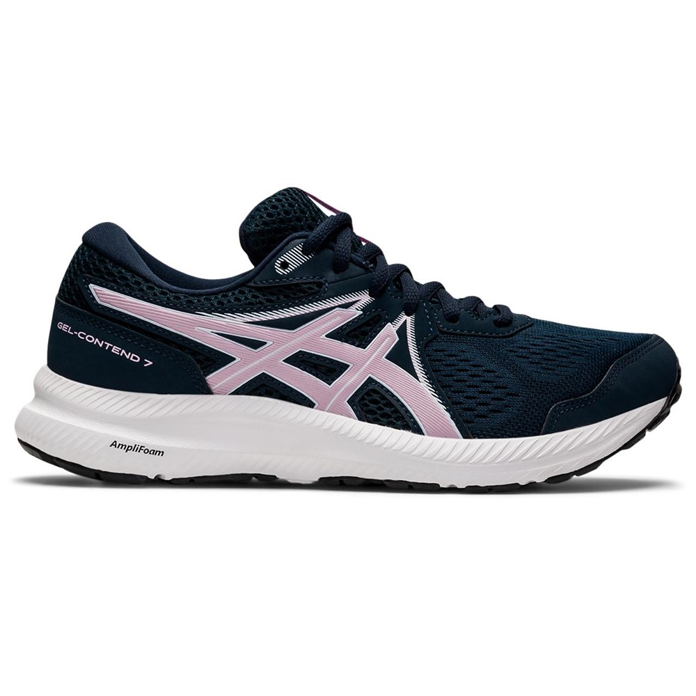 Asics Gel-Contend 7 Kadın Lacivert Koşu Spor Ayakkabı 1012A911-410