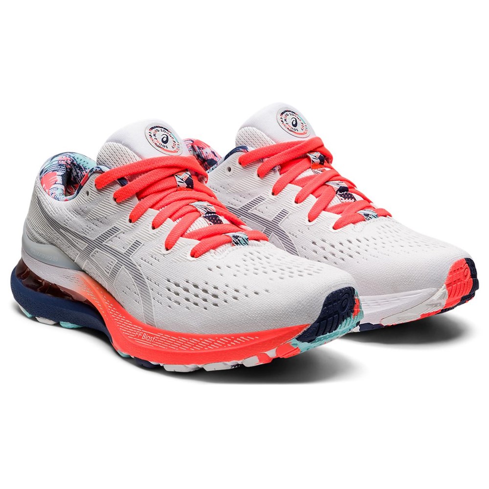 Asics Gel-Kayano 28 Kadın Beyaz Koşu Ayakkabı -1012B156-960