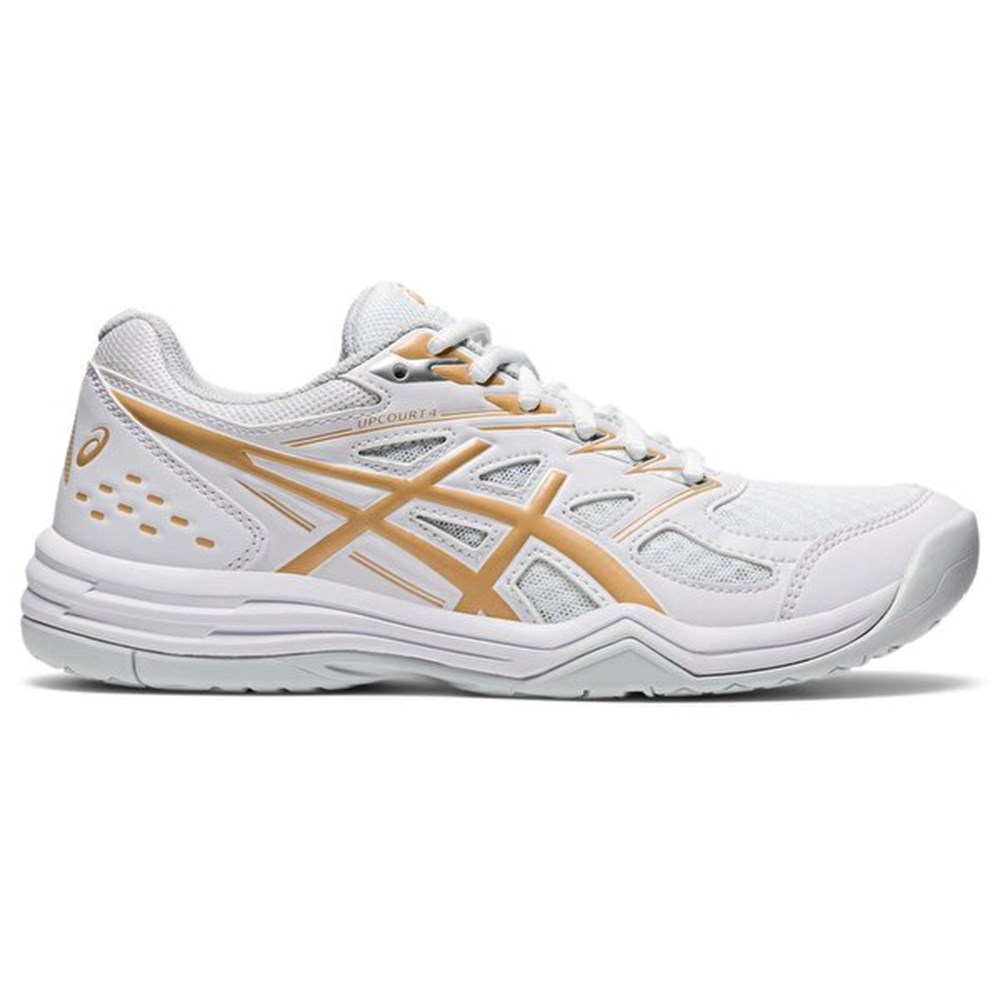 Asics Upcourt 4 Kadın Beyaz Voleybol Ayakkabı -1072A055-103