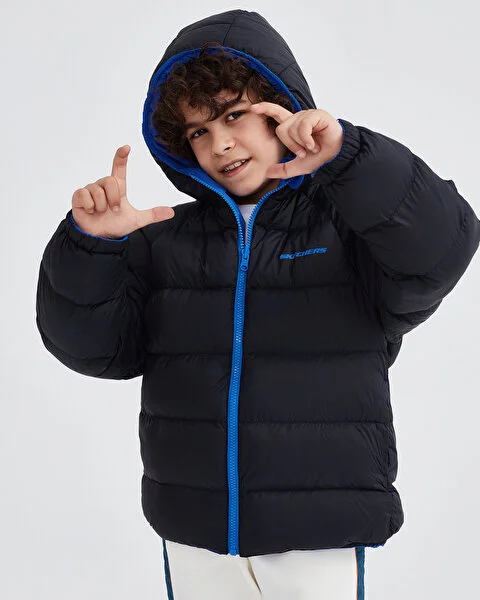B Outerwear Reversible Coated Jacket Çocuk Ceket