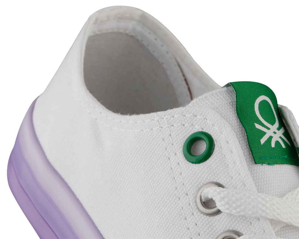 Benetton Kadın Beyaz Günlük Spor Ayakkabı - BN-30176-316