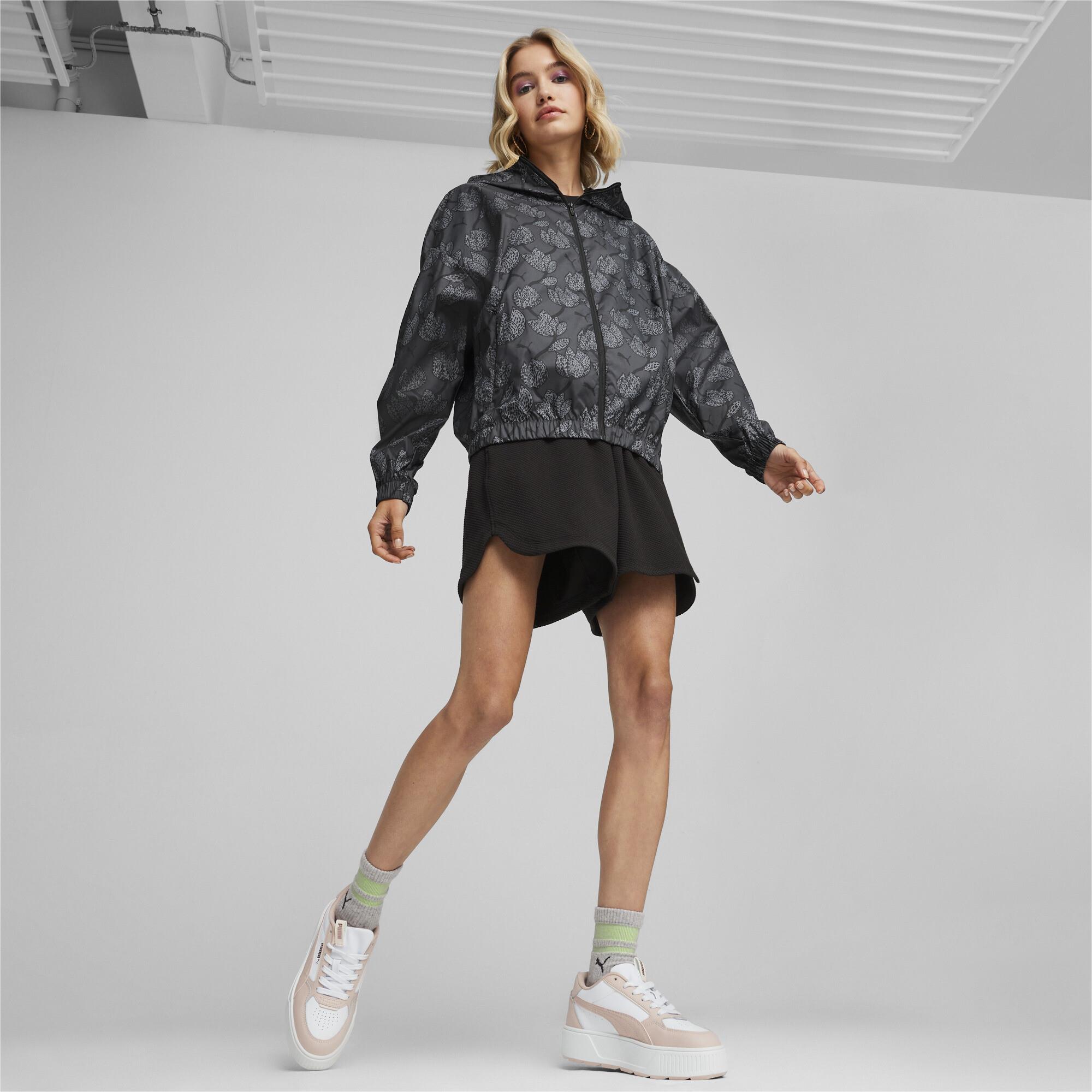 Blossom Aop Windbreaker Kadın Yağmurluk