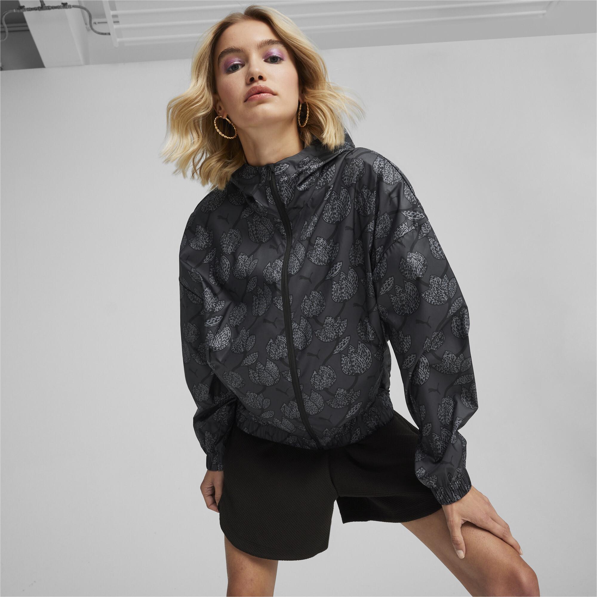 Blossom Aop Windbreaker Kadın Yağmurluk