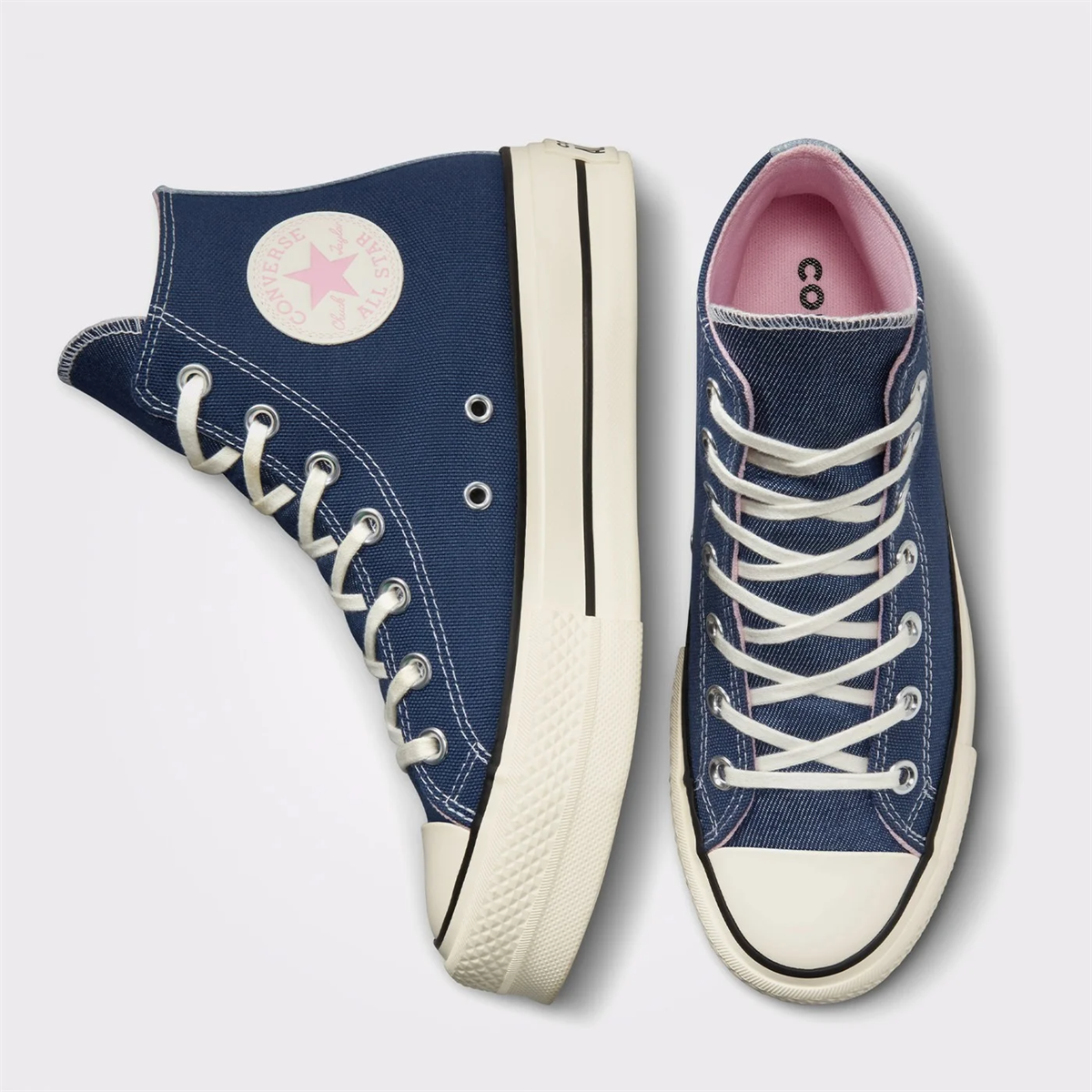 Chuck Taylor All Star Lift Platform Denim Fashion