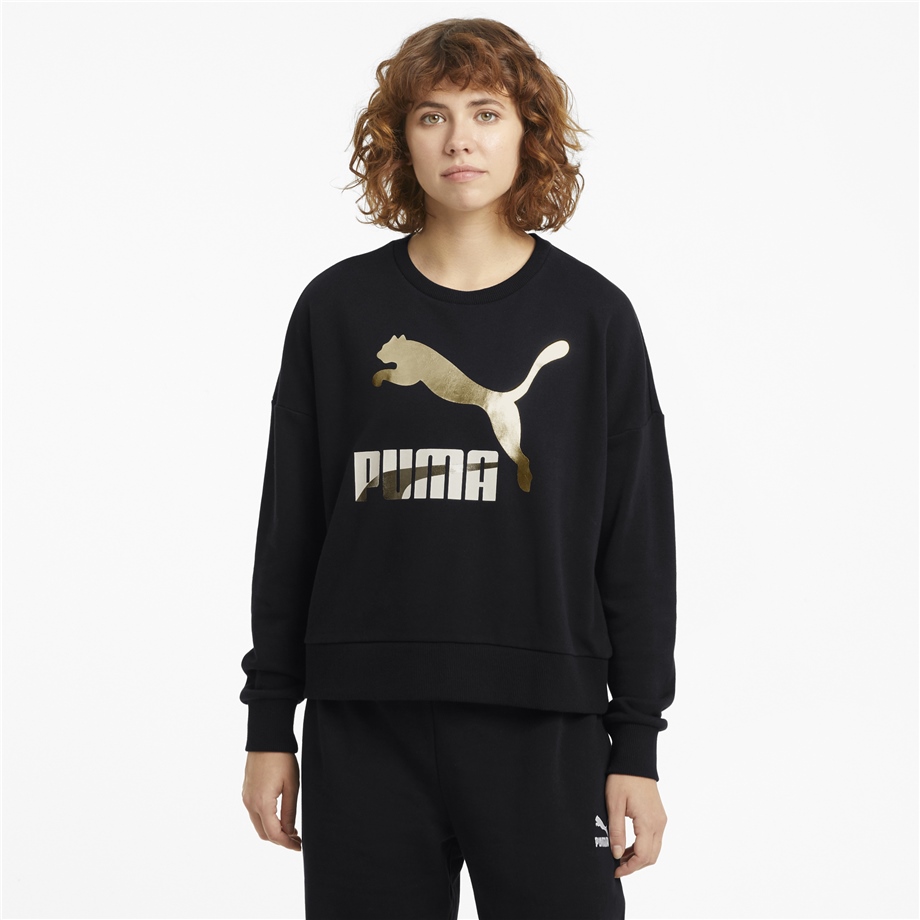 Classics Logo Crew Puma Black-metallic