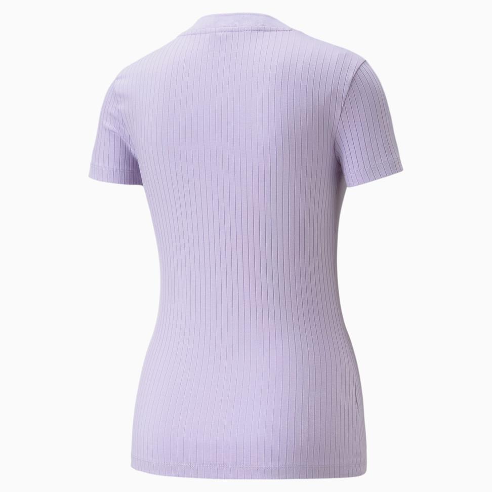 Classıcs Ribbed V-Neck Slim Tee Kadın T-shirt