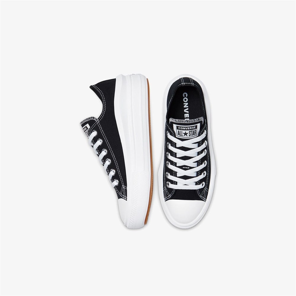 Converse Chuck Taylor All Star Move Canvas Platform Kadın Siyah Günlük Spor Ayakkabı - 570256C