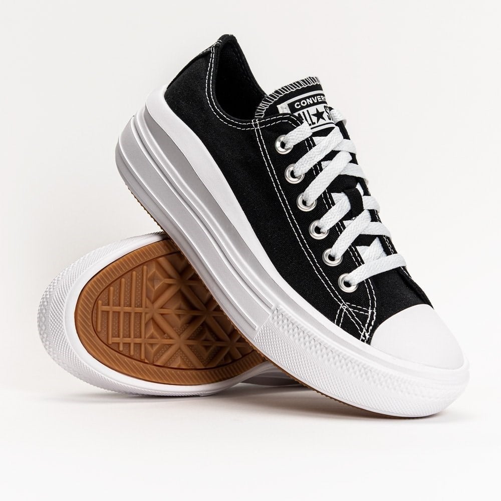 Converse Chuck Taylor All Star Move Canvas Platform Kadın Siyah Günlük Spor Ayakkabı - 570256C