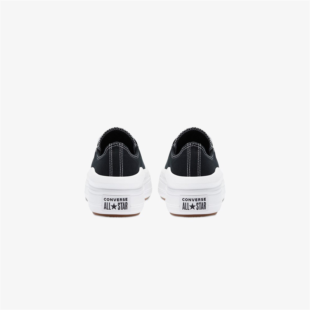 Converse Chuck Taylor All Star Move Canvas Platform Kadın Siyah Günlük Spor Ayakkabı - 570256C