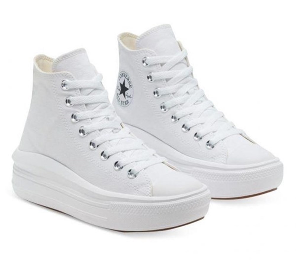 Converse Chuck Taylor All Star Move Platform Kadın Beyaz Günlük Spor Ayakkabı - 568498C